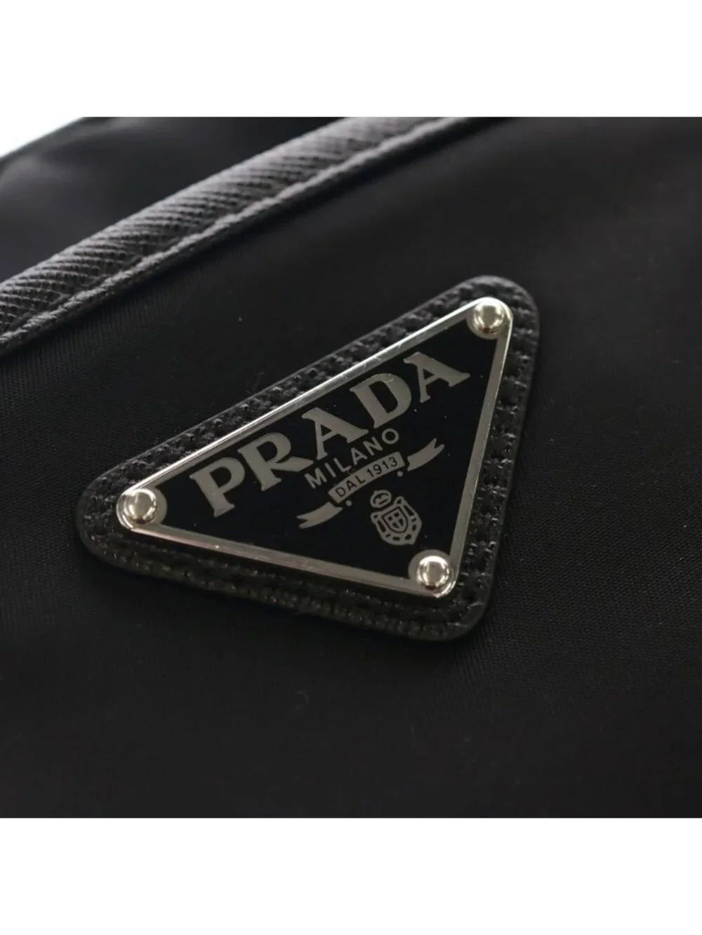 Prada Re-Nylon Saffiano Shoulder Bag Black